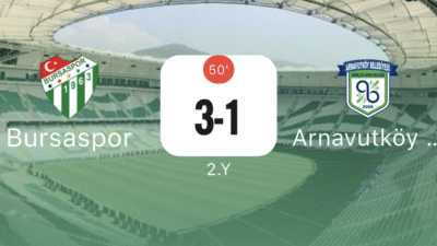 Bursaspor Nesine 2. Lig 4. hafta mücadelesinde Arnavutköy Belediye Spor