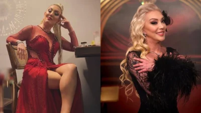 Sahne adıyla Güllü olarak bilinen şarkıcı Gül Tut, evinde balkondan
