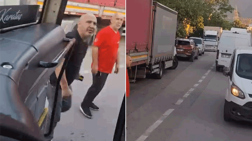Bursa'da ters yöne giren otomobil sürücüsü ile otobüs şoförü arasında