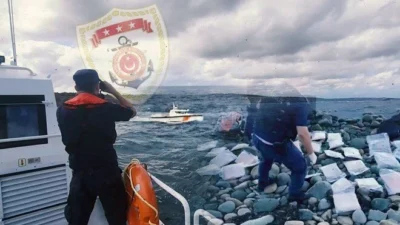 İçişleri Bakanı Ali Yerlikaya, Kırıklareli Demirköy ilçesindeki Karanlıkdere sahilinde toplam