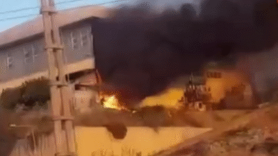 Bursa'nın Gemlik ilçesinde Serbest Bölge'de bulunan bir işletmenin yemekhanesinde çıkan