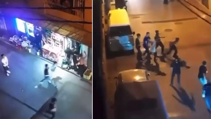 Bursa'da henüz bilinmeyen bir sebeple çıkan tartışma kısa sürede kavgaya