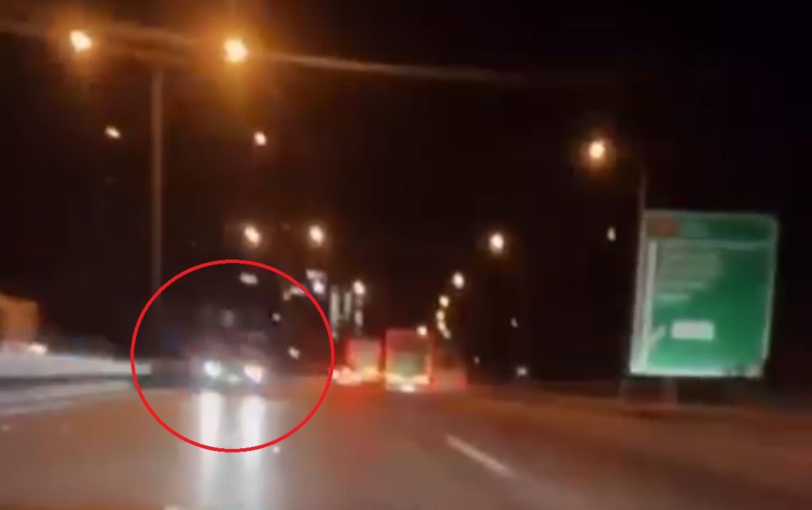 Bursa çevre yolunda ters yöne giren lüks cip sürücüsü, gelen
