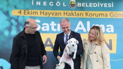 İnegöl Belediyesi, 4 Ekim Hayvanları Koruma Günü kapsamında sahipsiz hayvanlar