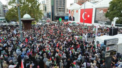 Bursa'da Gazze Dayanışma Platformu ve Bursa Gönüllü Kuruluşlar Platformu öncülüğünde