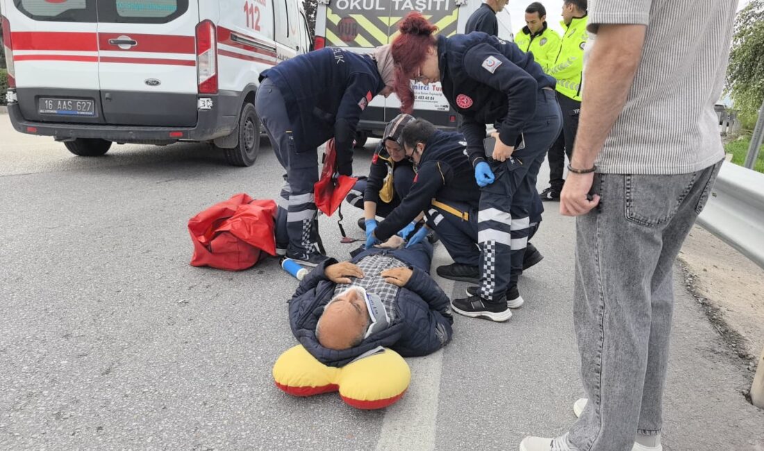 Bursa'nın İnegöl ilçesinde servis minibüsünün çarptığı 67 yaşındaki İsa G.