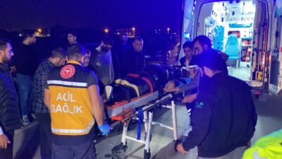 Bursa’nın İnegöl ilçesinde meydana gelen kazada, kontrolden çıkan motosiklet kaldırıma