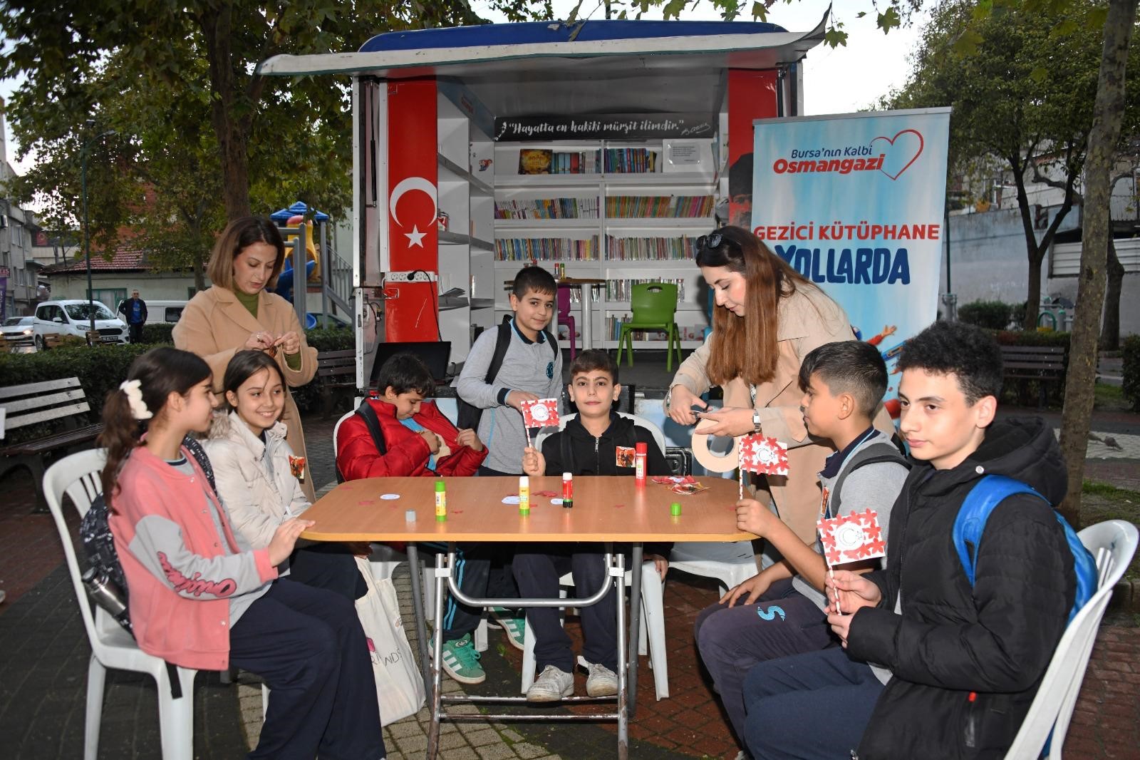 gezici kütüphane bayram coşkusuyla buluşturdu 2 Bursam Medya -