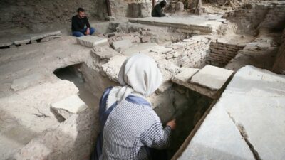 Bursa'nın İznik ilçesindeki çini fırınları arkeolojik kazı ve araştırma çalışmalarında,