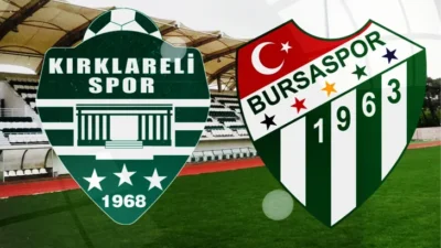 Bursaspor ile Kırklarelispor arasında oynanan Nesine 2. Lig Kırmızı Grup