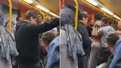 Bursa'da metroda iki yolcu arasında çıkan kavga, seferin durmasına neden