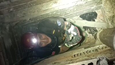 Bursa’nın Yıldırım ilçesinde 3 katlı bir apartmanın havalandırma boşluğuna düşen