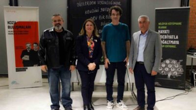 Nilüfer Belediyesi’nin düzenlediği "Koza Buluşmaları" söyleşilerinin konuğu olan ünlü yazar