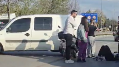 Bursa Uludağ Üniversitesi girişine yakın noktada meydana gelen trafik kazasında,