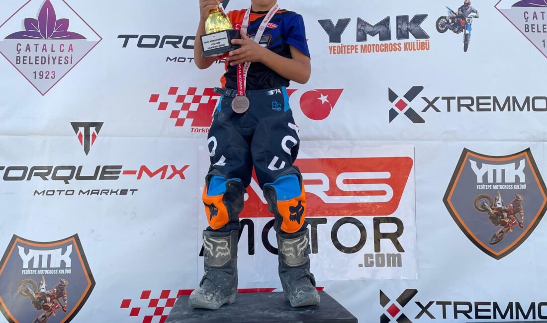 Türkiye Motokros Şampiyonası'nın 2025 sezon finali Hayrabolu'da yapılırken, 50cc Mini