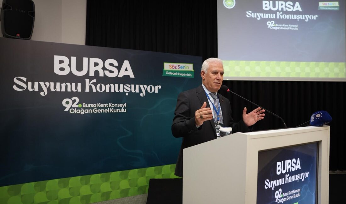 Bursa Kent Konseyi'nin ‘Bursa Suyunu Konuşuyor' temasıyla düzenlenen 92. Olağan