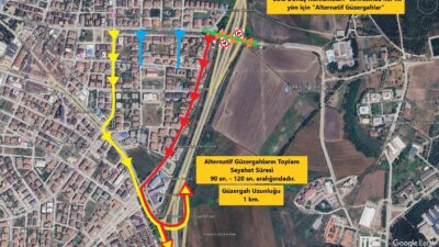 Bursa'da son dönemde yoğunluğu ile dikkat çeken Görükle bağlantı kavşağında