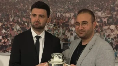 Bursaspor Başkanı Enes Çelik ve İkinci Başkan Oğuzhan Kutlucan Ankara'da