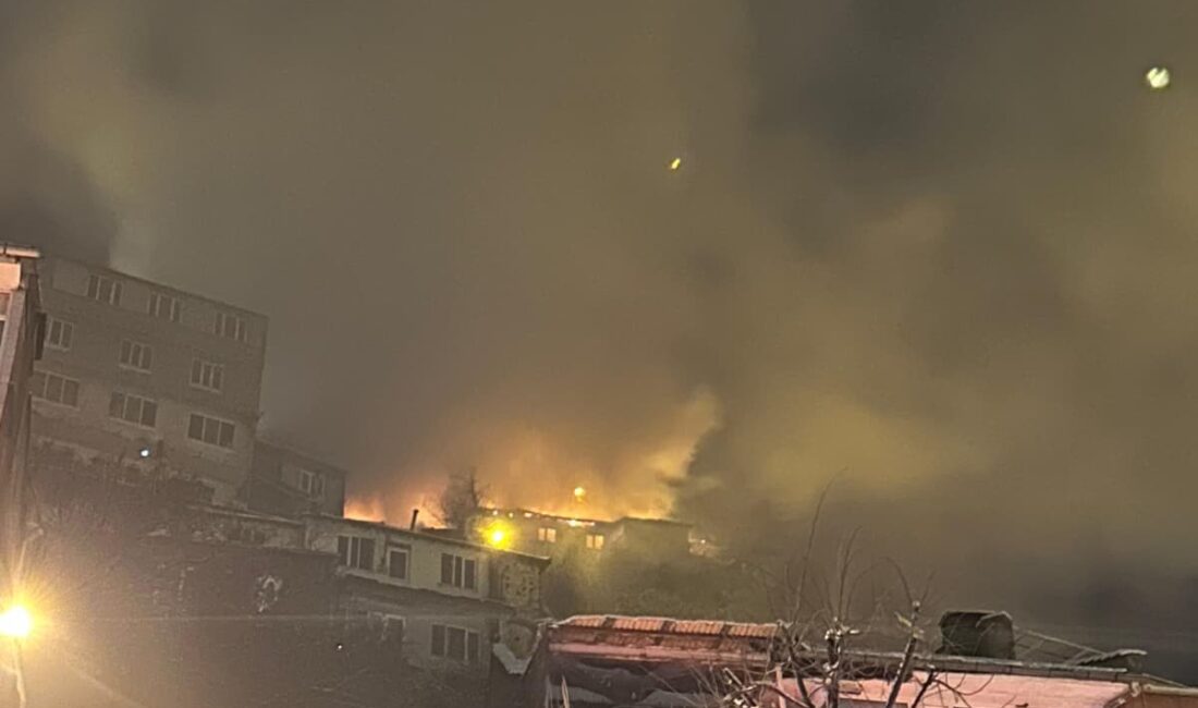 Bursa'nın Uludağ eteklerindeki bir evde çıkan yangın, mahalleye korku dolu