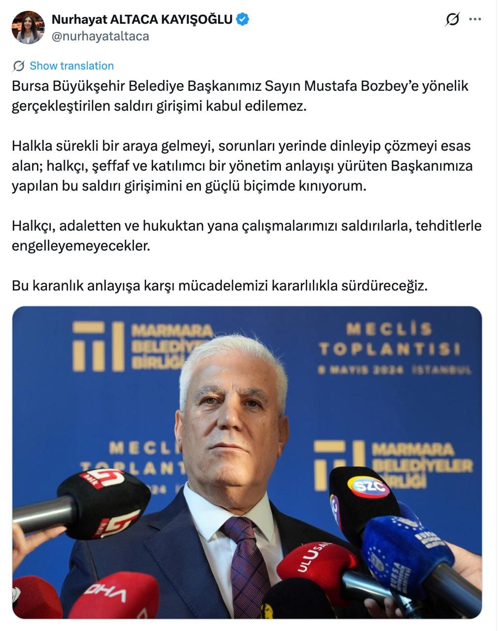 bursa'da saldırı girişimi: bozbey'e destek mesajları peş peşe geldi 4 Bursam Medya -