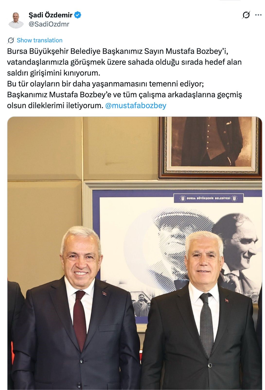 bursa'da saldırı girişimi: bozbey'e destek mesajları peş peşe geldi 3 Bursam Medya -