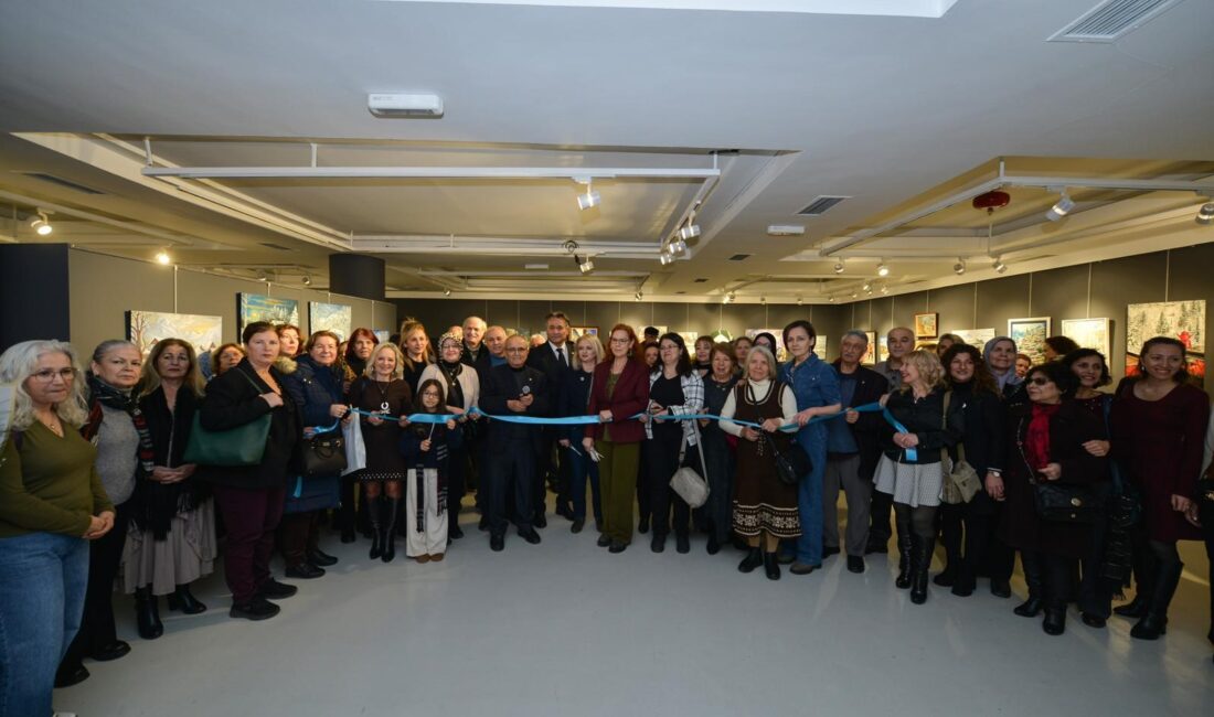  Bursa Kent Konseyi Ressamlar Çalışma Grubu'nun hazırladığı 'Yeni Yıla Merhaba' resim