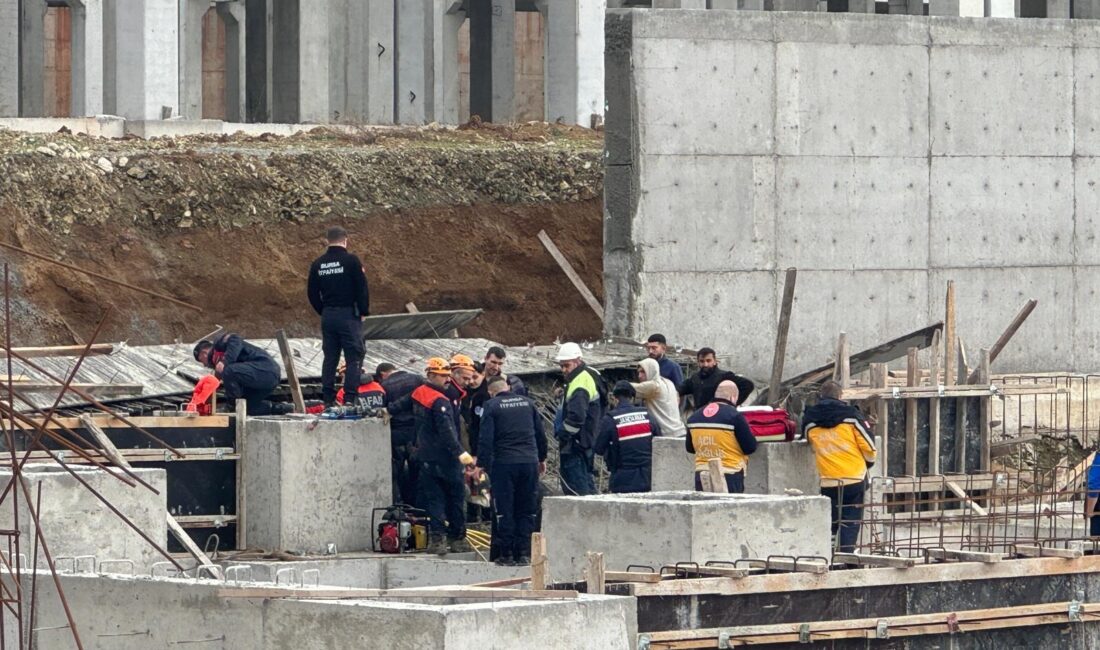  Bursa'nın Kestel ilçesinde bulunan BESOB Sanayi Sitesi'nin devam eden inşaatında