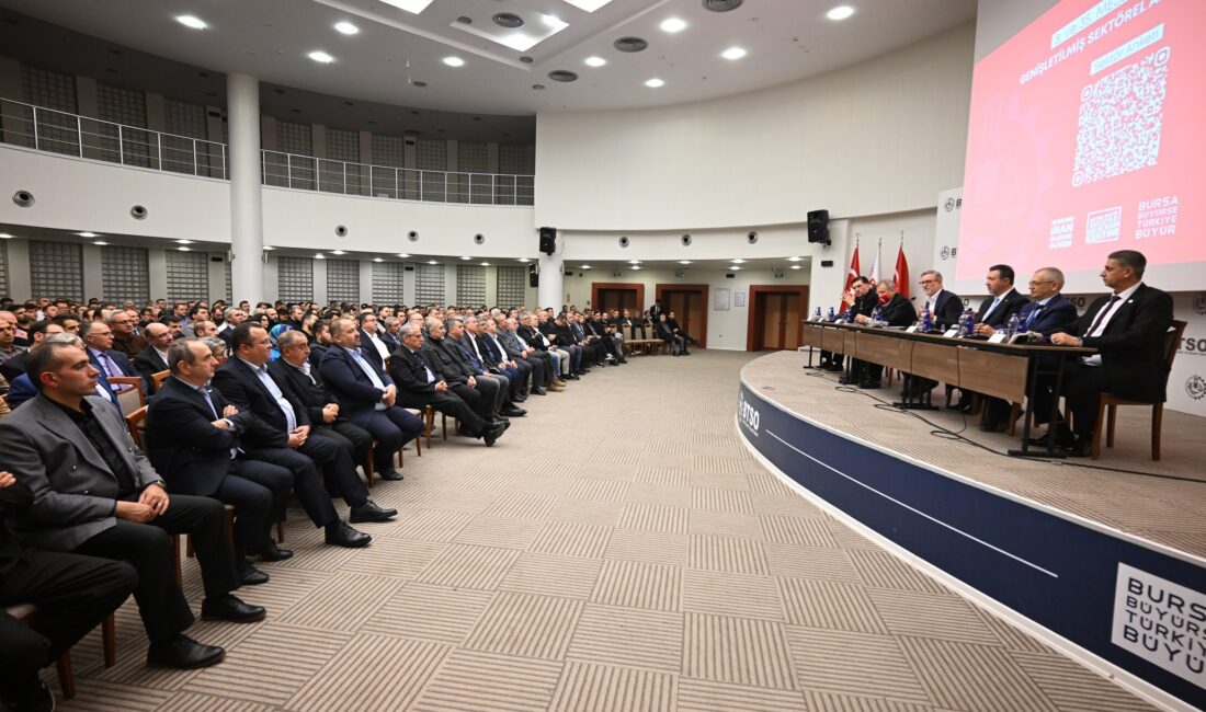 Makine sektör temsilcileri BTSO'da buluştu. 700'den fazla sektör temsilcisinin yoğun