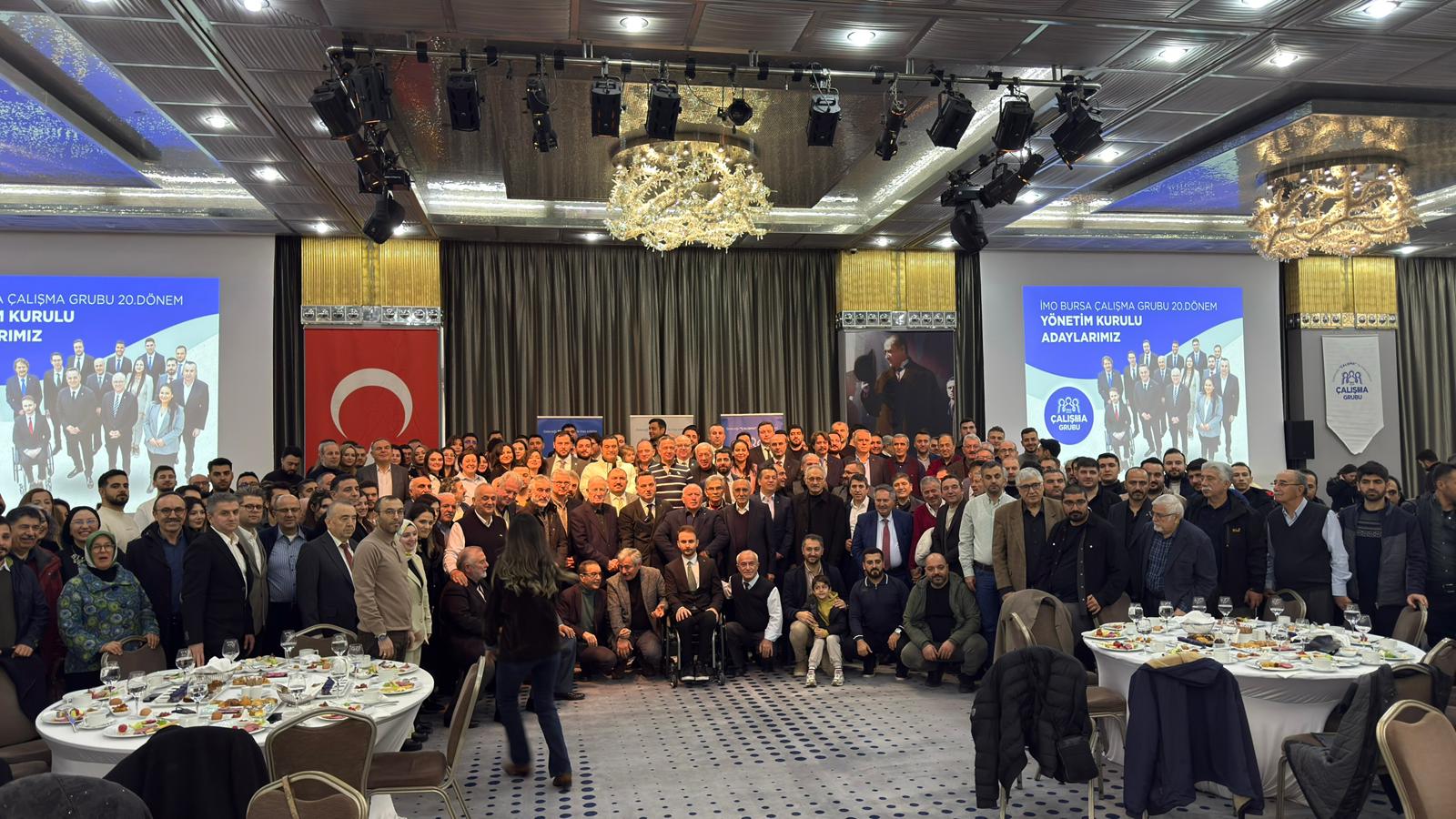 İnşaat Mühendisleri Odası (İMO) Bursa Şubesi'nde mevcut başkan Serdar Atilla