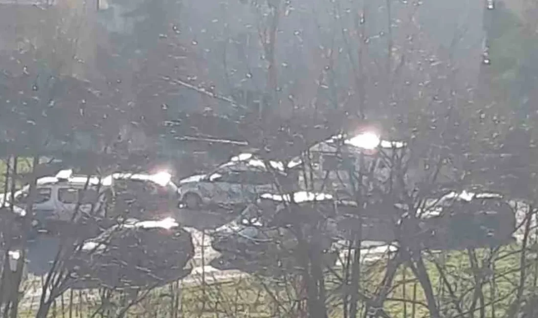 Bursa'nın Nilüfer ilçesinde yapımı devam eden bir inşaatta bugün meydana