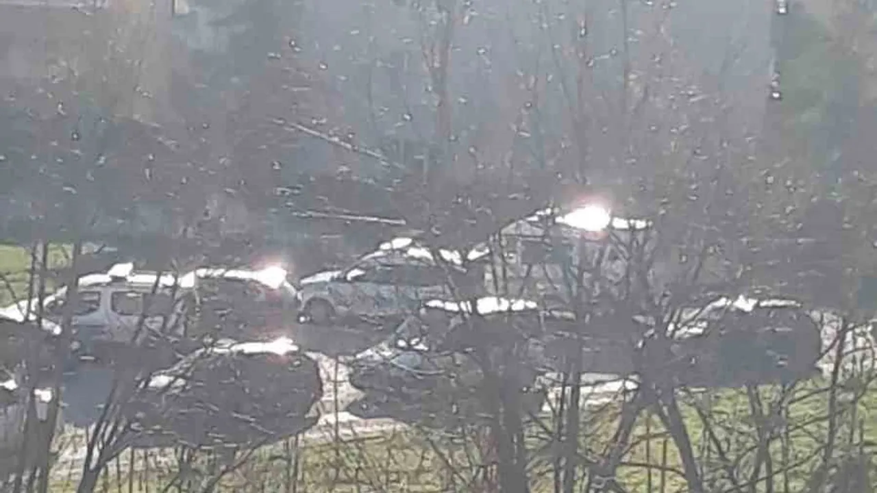 Bursa'nın Nilüfer ilçesinde yapımı devam eden bir inşaatta bugün meydana