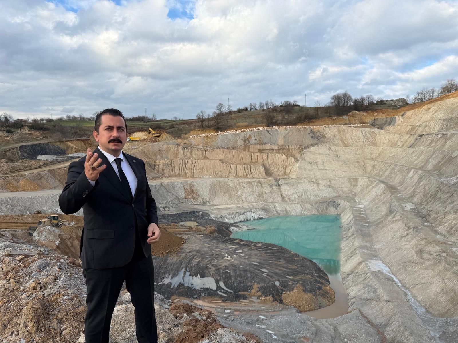 Bursa’nın Yenişehir ilçesine bağlı Kirazlıyayla Mahallesi’nde faaliyet gösteren maden tesisine