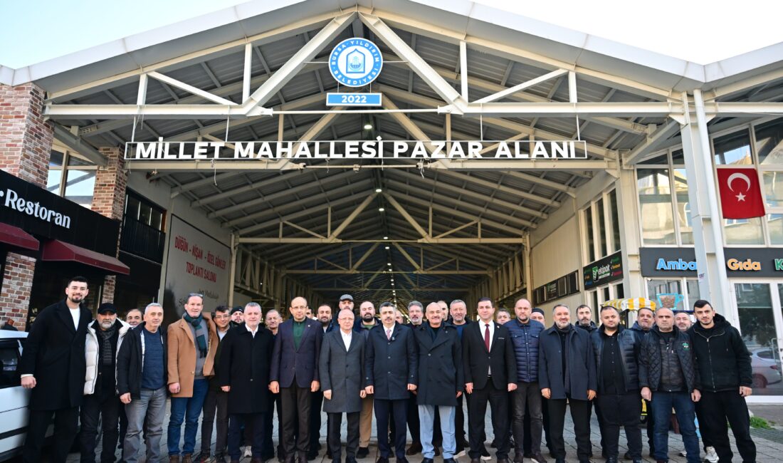 Yıldırım Belediye Başkanı Oktay Yılmaz, saha ziyaretleri kapsamında Millet Mahallesi