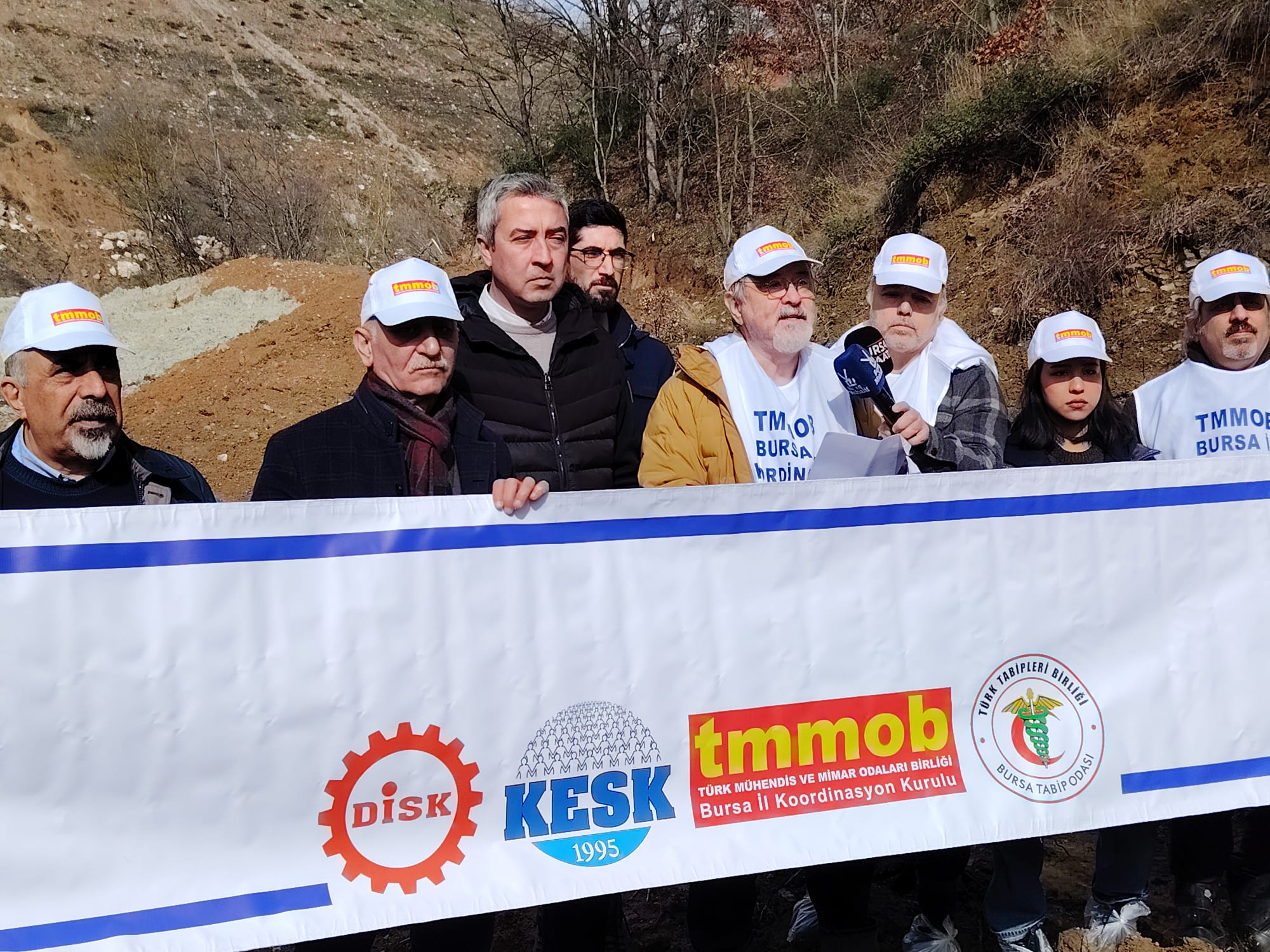 DİSK, KESK, TMMOB, TTB ve BAOB; Bursa ili Yenişehir ilçesi