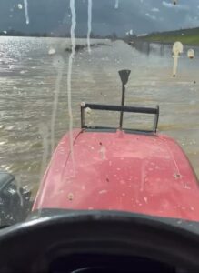 Bursa'da etkili olan sağanak yağmur, tarım arazilerini vurdu. Hasadı bekleyen