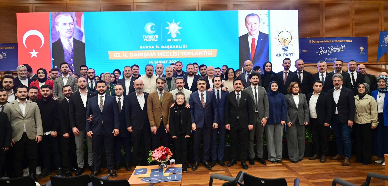 AK Parti Bursa İl Başkanlığı tarafından düzenlenen 63. İl Danışma Meclisi Toplantısı,