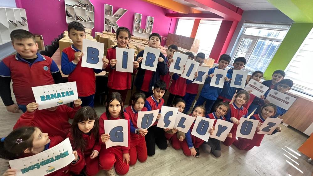 İbrahim Uyar İlkokulu öğrencileri, Ramazan Kolisi Kampanyası ile ihtiyaç sahiplerine
