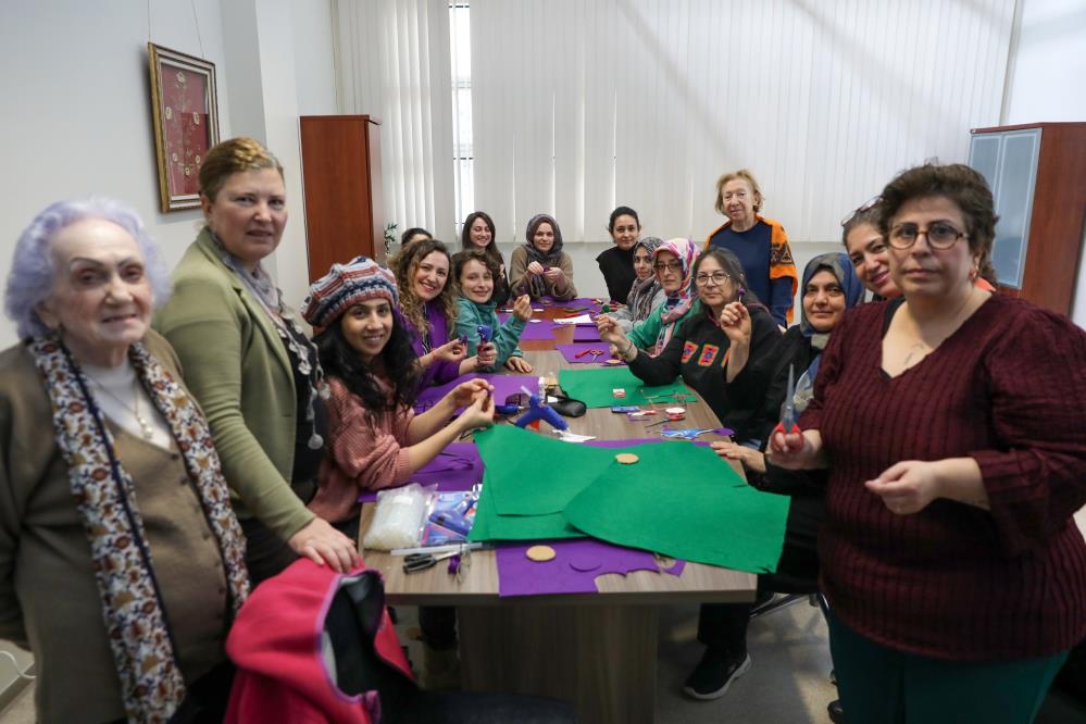 8 Mart Dünya Emekçi Kadınlar Günü etkinlikleri kapsamında düzenlenen keçe