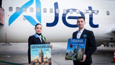 AJet, yurt dışı uçuş ağını genişleterek Arnavutluk’un başkenti Tiran’a İstanbul