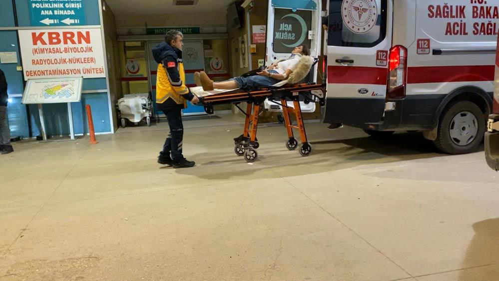 Gece yolculuğu kazayla bitti 1 Bursam Medya -