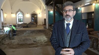 Bursa'da Muradiye (2. Murad) Camii'nde yürütülen restorasyon çalışmaları sonrasında caminin