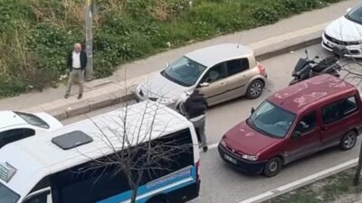 Trafikte coplu kavganın failleri yakalandı: 180 bin lira ceza kesildi.