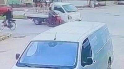 İnegöl’de kamyonet ile motosikletin çarpıştığı kazada 1 kişi yaralandı, kaza