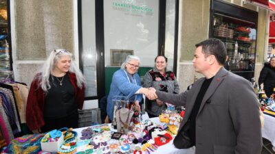 Osmangazi’de kurulan Kadın Girişimciler Sokağı, yerli ve yabancı konukların yoğun