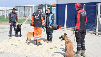 İNDAK K9 ekibi, AFAD sınavında başarı elde ederek görev yeterlilik