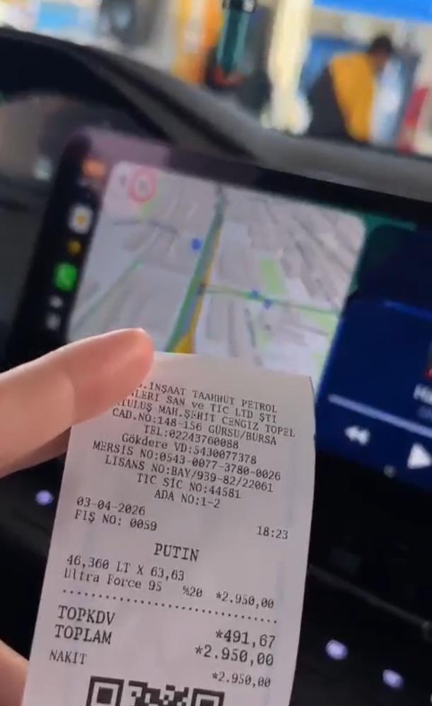 Bursa'nın Gürsu ilçesinde bir akaryakıt istasyonunda çalışan S. A. yoğunluk