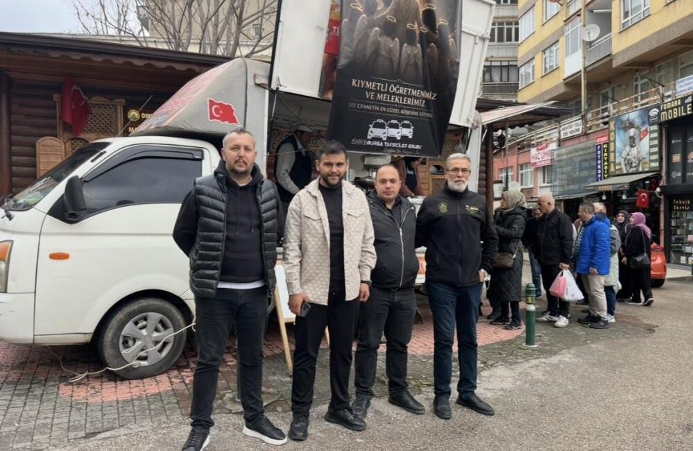 Bursa Taksiciler Grubu, Kahramanmaraş’ta düzenlenen okul saldırısında hayatını kaybeden matematik