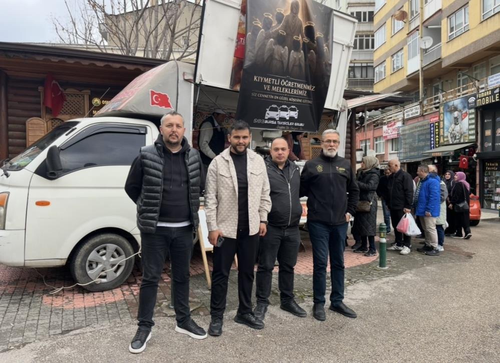 Bursa Taksiciler Grubu, Kahramanmaraş’ta düzenlenen okul saldırısında hayatını kaybeden matematik