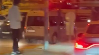 Yıldırım’da ters şeride giren hafif ticari araç sürücüsü trafiği birbirine