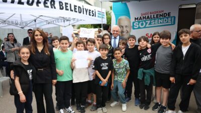 Nilüfer Belediye Başkanı Şadi Özdemir, Demirci Mahallesi’nde vatandaşlarla bir araya